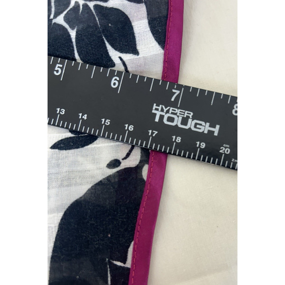 ASO Vampire Diaries Sz 6 Sundress Fit Flare Black Floral Ruching Sleeveless - Picture 11 of 12